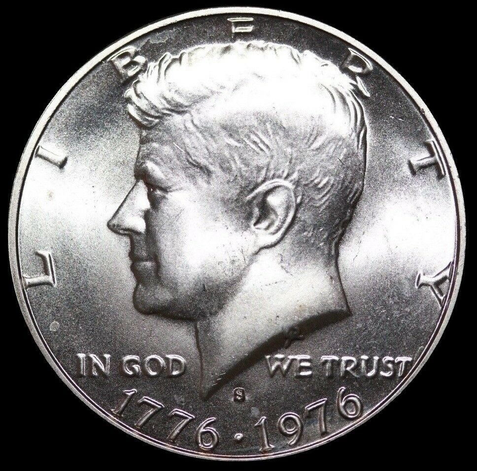 "beautiful" 1976-s Kennedy Half Dollar "bu" 40% Silver Bicentennial Us Mint Coin